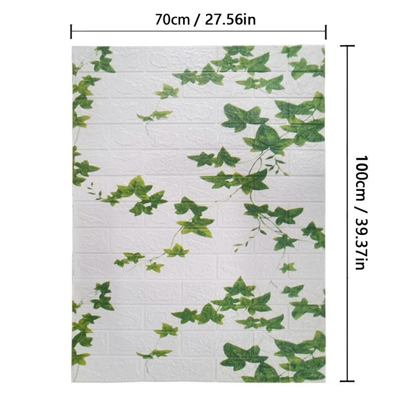 Brick Pattern Wall Sticker Simple  Foam Self-adhesive  3d Wallpaper Sticker Antique Culture Stone Wall Enclosure Wallpaper