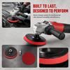 2pcs Rubber Material Grinder Backing Pad 5 Inch Size 125mm Diameter Polishing Backer Plate Hook and Loop Fastener