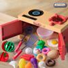 Children's Pretend Kitchen Set: Cutting Veggies, Cooking, Rice, and Fruit for Boys & Girls - Simulation Utensils Included