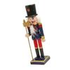 Elegant 25cm Wood Nutcrackers Statue Artistic Tabletop Decoration for Nut Cracking and Display Stylish Desktop Ornament