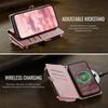 Crossbody Magnetic Card Zipper Solt Wallet Flip Leather Case For iPhone 17 Pro Max 16 Plus 15 14 13 12 11 Long Lanyard Bag Cover