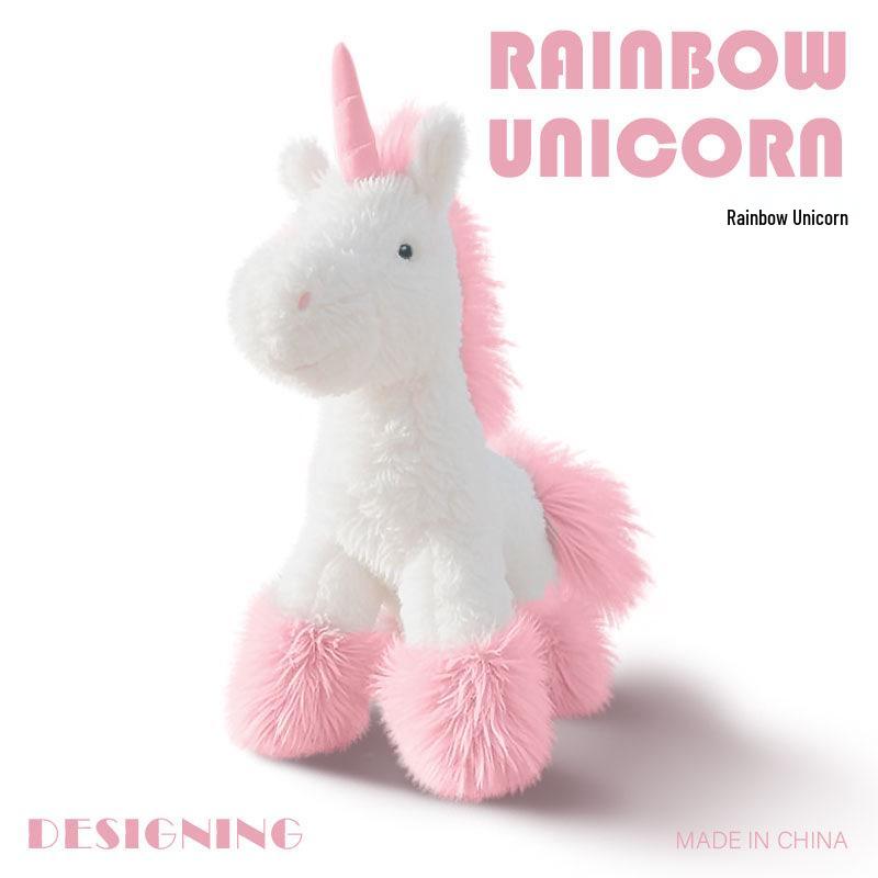 Rainbow Unicorn Plush Toy Pendant - Children's Comfort Doll Gift