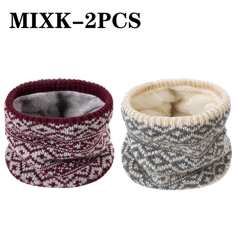 Fashion Soft Knitted Neck Warmer Sports Scarf for Women Men Face Cover Winter Running Skating Hiking Cold-Proof Thick Collar