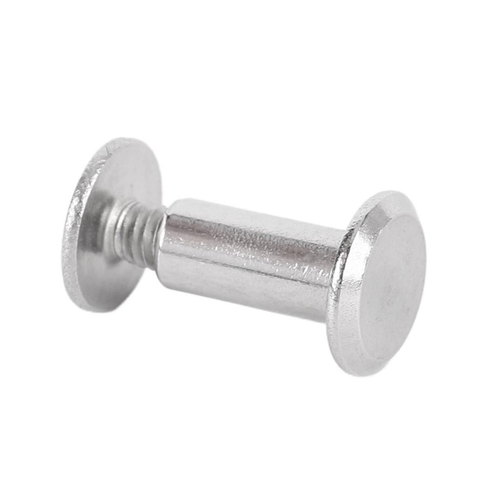 100 Sets Rivet and Screw M2.5 Stainless Steel Flat Round Hd Rivet Studs for Clothing Decoration Lther Crafts