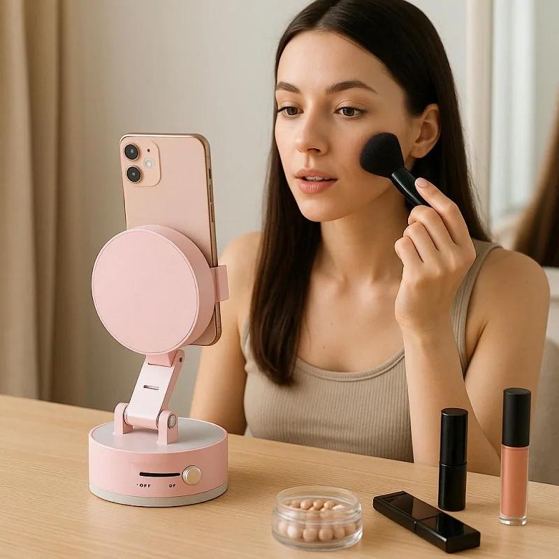 Vacuum Magnetic Suction Cup Folding Swivel Phone Stand 360 Degree Rotation Phone Holder For Iphone Car Cell Phone Bracket