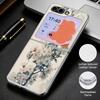 Retro Watercolor Flower Print Case For Samsung Z Flip 8 7 6 5 Luxury Plating Leather Skin Folding Phone Cover For Galaxy Z Flip8 Flip7 Flip6