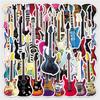 Set de 50 de Bucăți de Autocolante Jucăușe cu Graffiti Pictate Manual pentru Chitară și Instrumente Muzicale pentru Desktopuri și Pereți