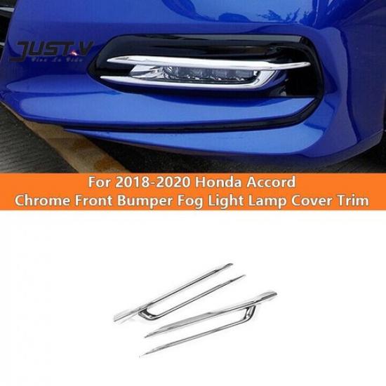 Для Honda Accord 2018-2020 Хромированная накладка на противотуманную фару переднего бампера