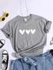 Black Heart Tshirt AllMatch Summer Comfortabletee Shirt Street Casual Softtee Tops Short Sleeve Essential  Women Tshirts