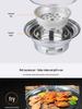 Hearthside Tea Brewing Korean-style Portable BBQ Charcoal Grill - Round Outdoor Household Stove