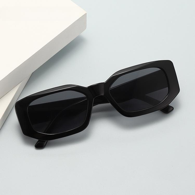 "2022 Retro Square Frame Sunglasses, Unisex Fashion Street Style with UV Protection"