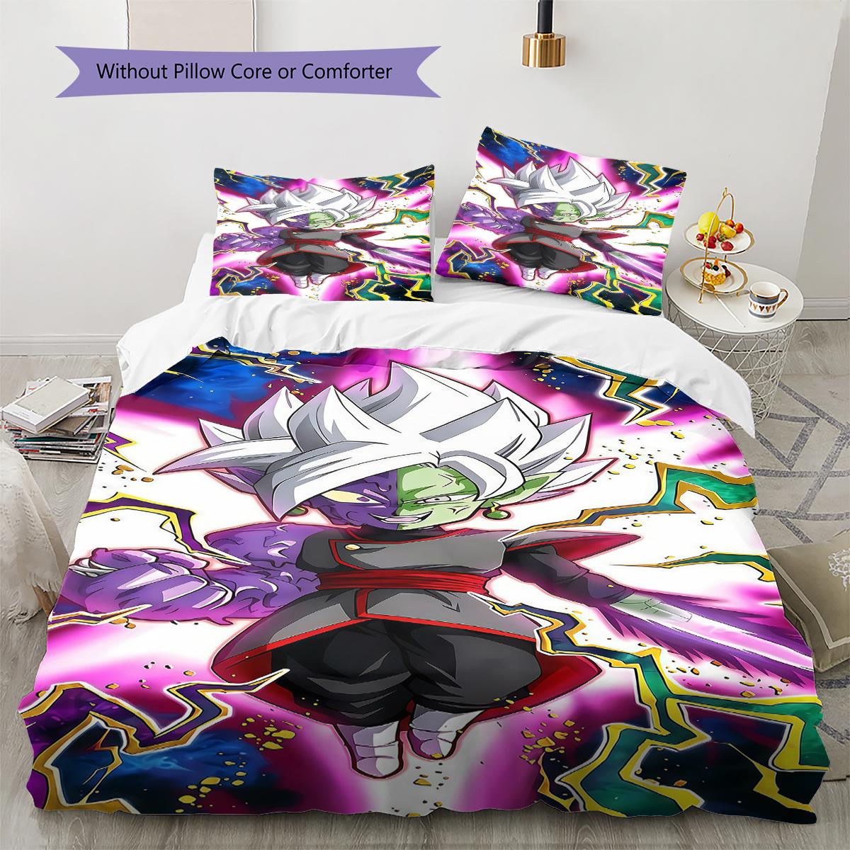 

Zamasu Pattern Bedding,Quilt Set Quilt Cover Pillowcase Home Birthday Gift (1 * duvet cover + 2 * pillowcase, without core) 135x200cm
