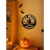 Spooky Metal Wall Art Halloween Witches Home Decor Gothic Hanging