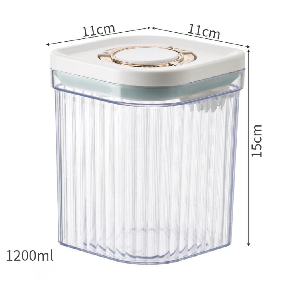 

Moisture-resistant Milk Powder Storage Box With Lid Storage Jar Household Supplies 1200ml-Transparent