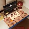 Süßes Capybara Cartoon Mauspade Rutschfeste Gummi Gamer Balance Computer Matte Decoracion Schreibtischmatte Laptop Büro Groß