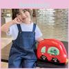 Cozy And Playful Childrens Backpack With Cartoon Car And Eggshell Elements