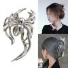 Electroplate Spiders Hair Clip NonSlip Design Ponytail Holder For Secure Hairstyle Women Girl Hairpin Halloween Headwear