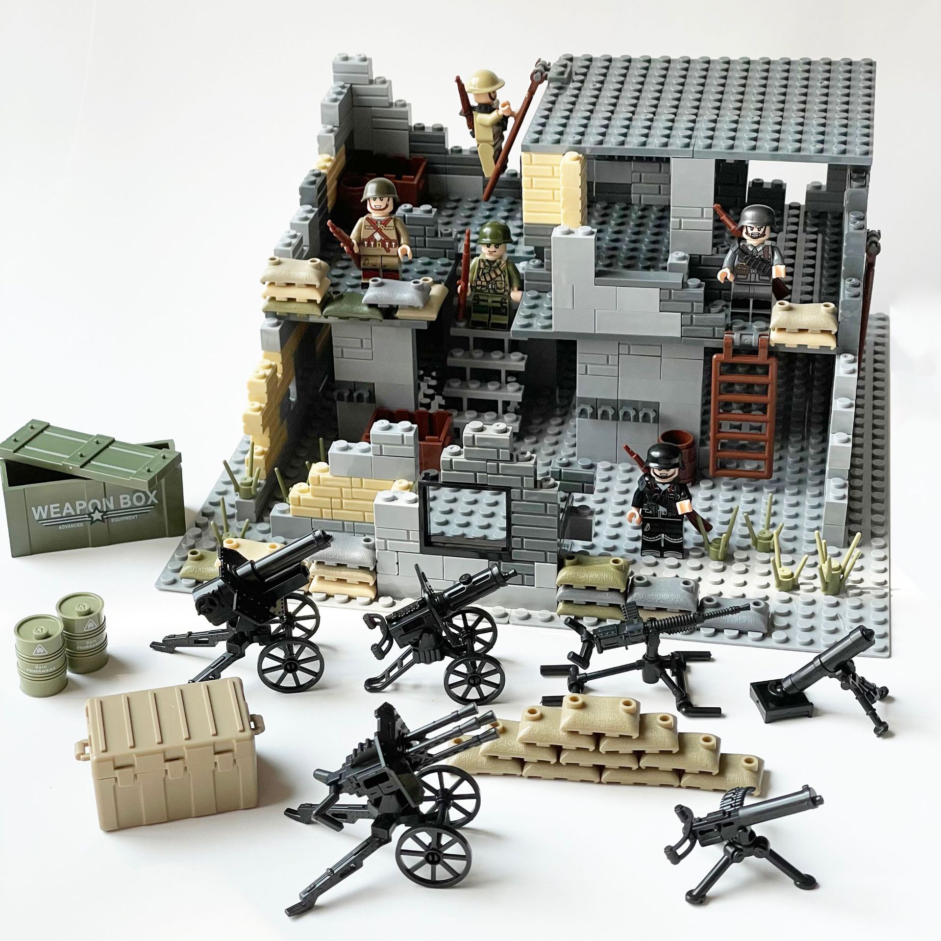 

Сцена Защиты Здание Sentinel Военный Строительный Блок Игрушка Сборка Гильдии Война Здание