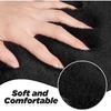 SEG Direct Car Center Console Cover Fluffy Fur Middle Armrest Cover Black