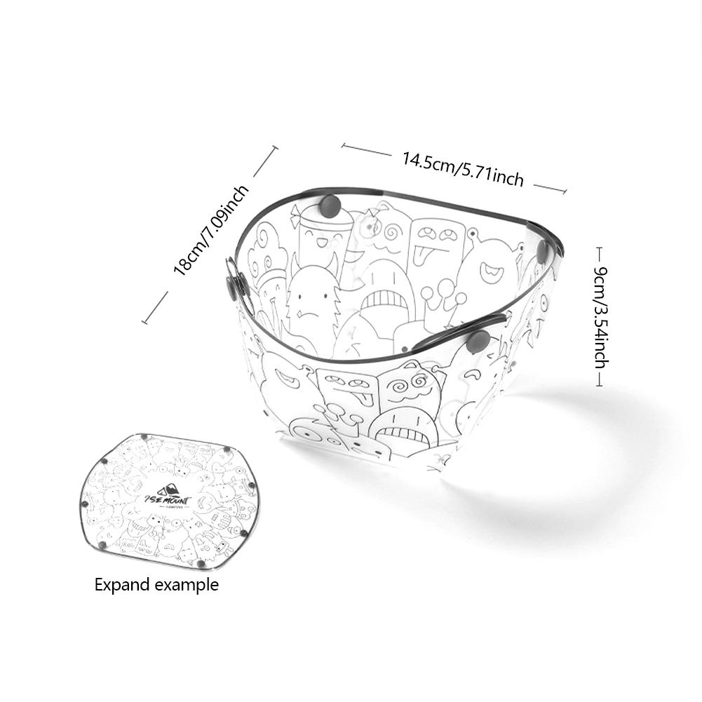 Ultralight Portable Foldable Camping Tableware Outdoor Folding Bowl Plate Cup Filter Travel Chopping Food-Grade Tableware