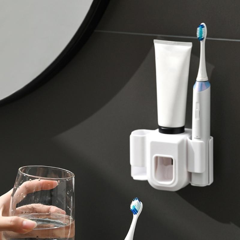 Wall Mount Electric Toothbrush Holder Hanging Toothbrush Stand Accessory for Dormitory Bathroom Showering Shelf