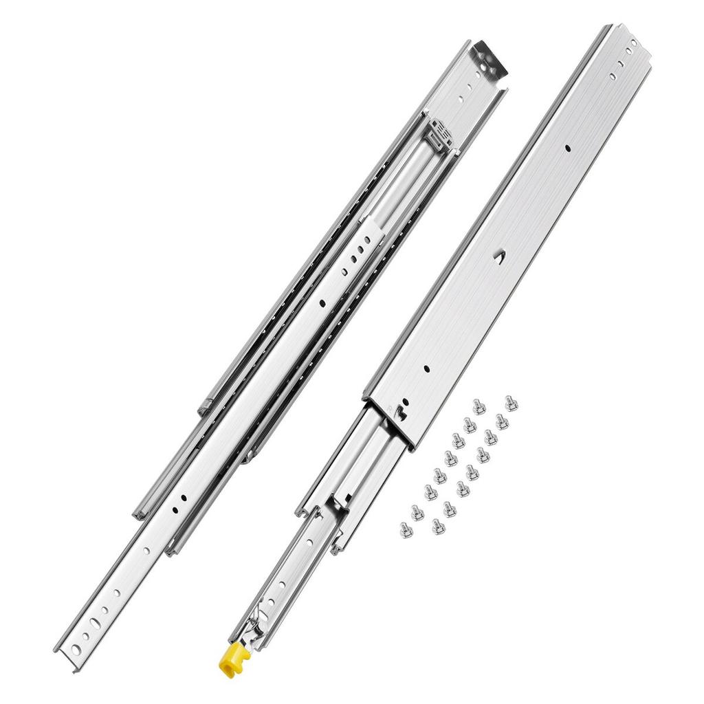 1 Coppia 16-60 pollici Guide per Cassetti Soft-Close Cuscinetti a Sfera Estrazione Totale