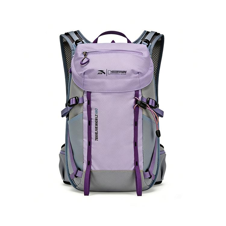 Anta 18L China National Geographic Series TT12 Pro Lightweight Water-Resistant Outdoor Bag Women bags Orange Purple 192626155-2 Bellflower Purple