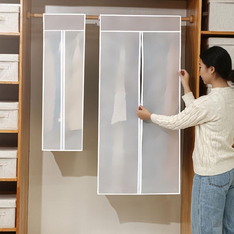Nontoxic PEVA Clear Clothes Dust Cover Waterproof Hanging Garment Protectors For Home Use Storage