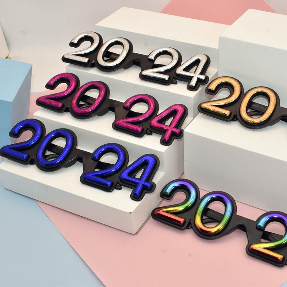 

Laser New Year Glasses Three-dimensional Party Photo Props New 2024 Number Glasses