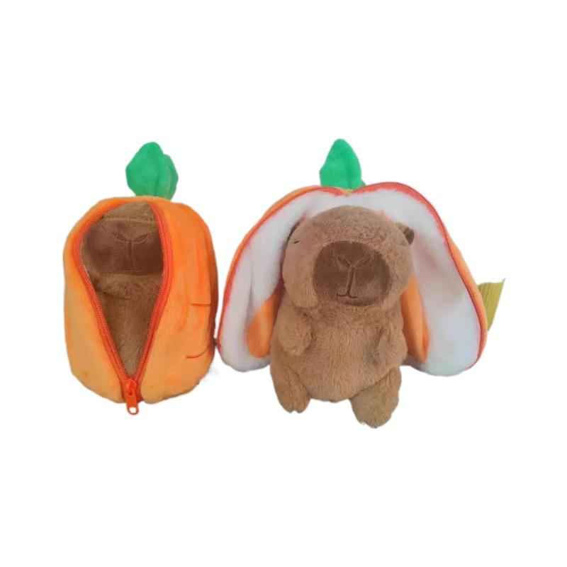 8-Inch Turnip Strawberry Kapibara Capybara Doll Plush Toy Scratching Machine Throwing