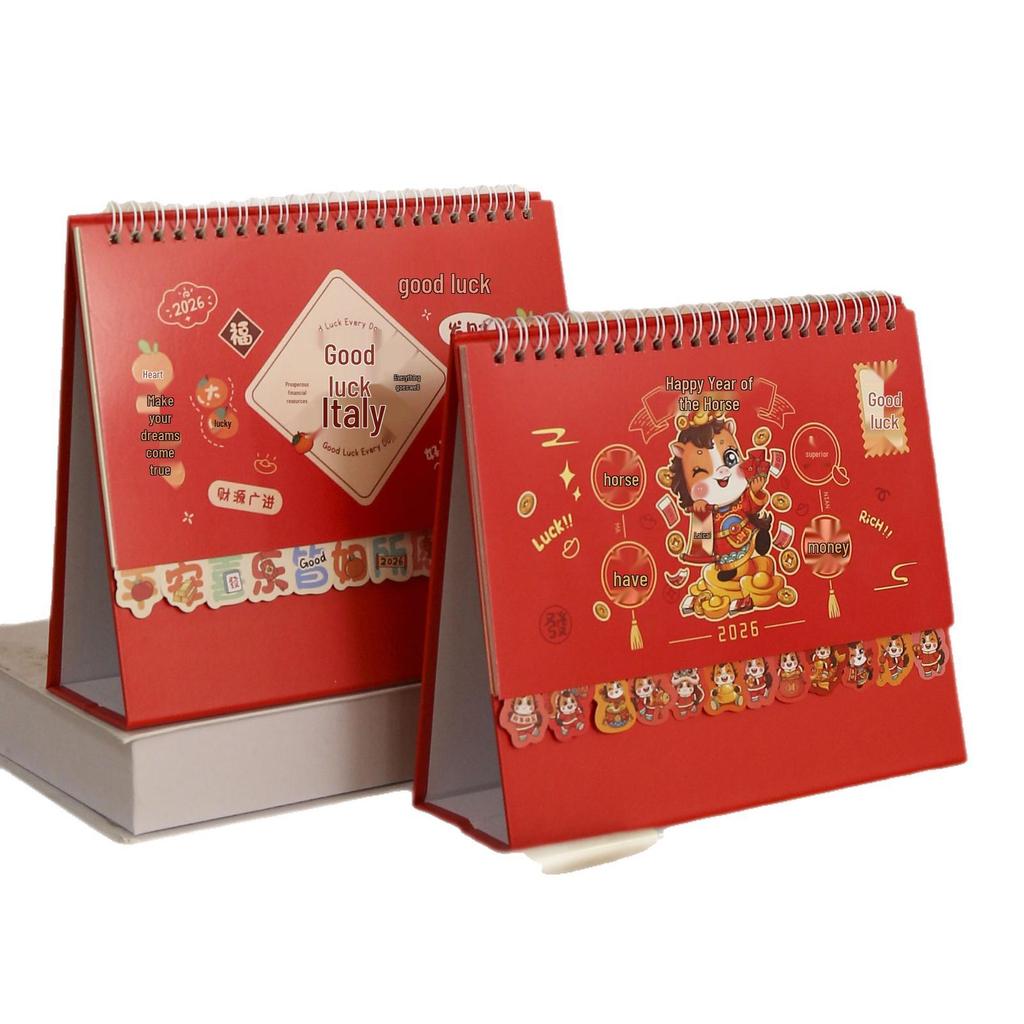 2026 Hochwertiger Desktop-Kalender Planer Schmuckstück
