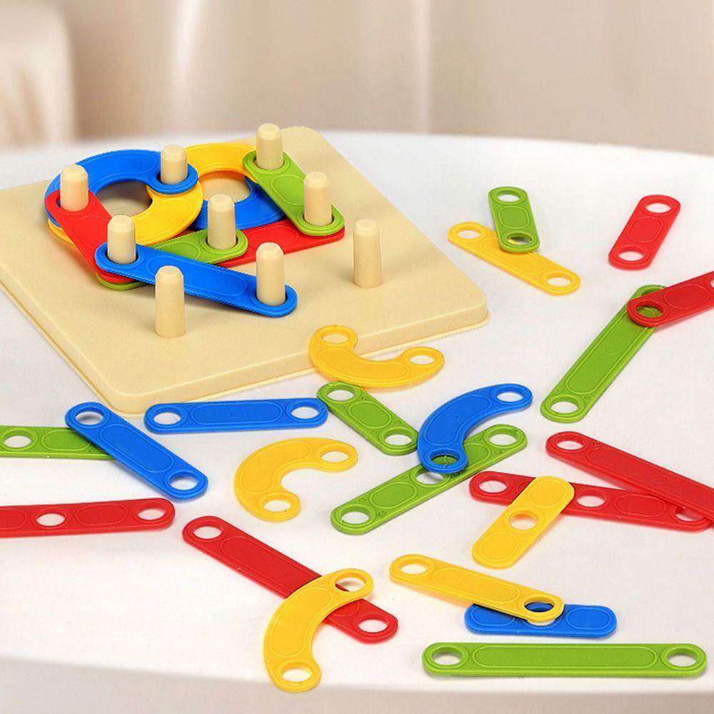 Game Jigsaw Board Matching Column Toys Variable Shape Construction Puzzle Set  Kids Gift