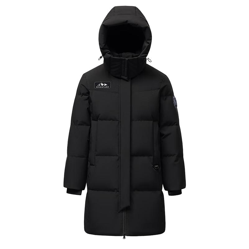XueZhongFei Women's Hooded Mid-Length Down Jacket