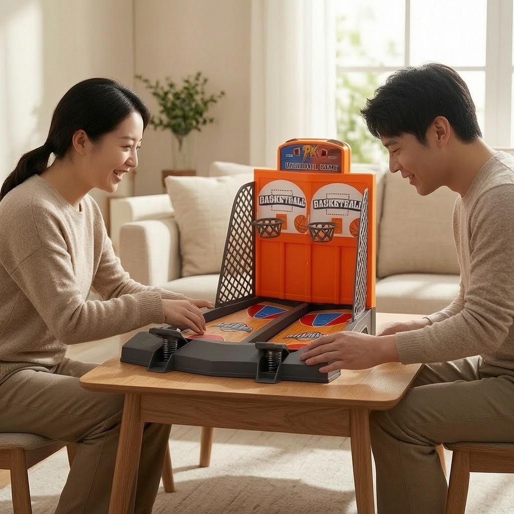 Tabletop Basketball Game for Kids, Two Player Mini Desktop Toy