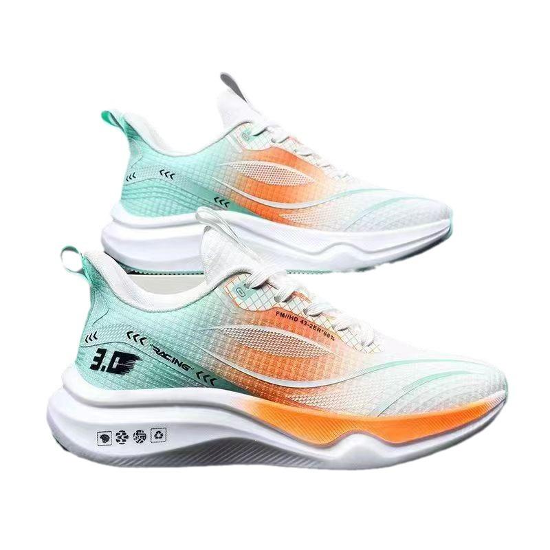 Spring new breathable fly-woven fashion trend versatile soft-soled men's sports running shoes men's