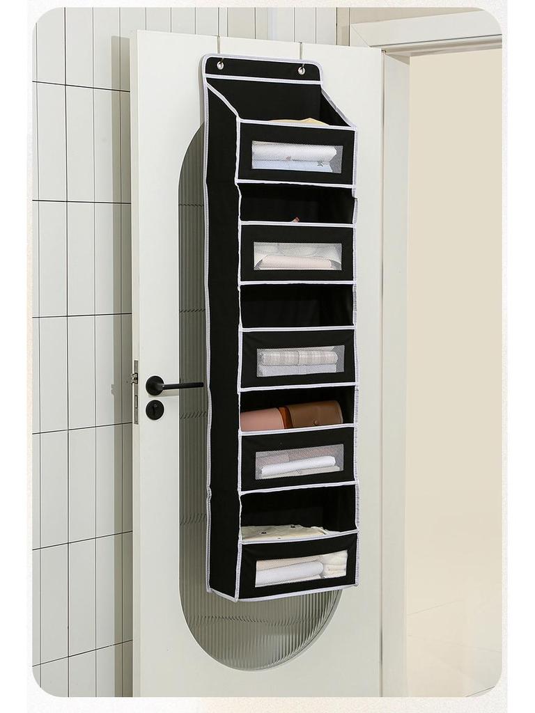 Veggmontert sammenleggbar hengende oppbevaringspose med vindu - Stor kapasitet for leker og diverse