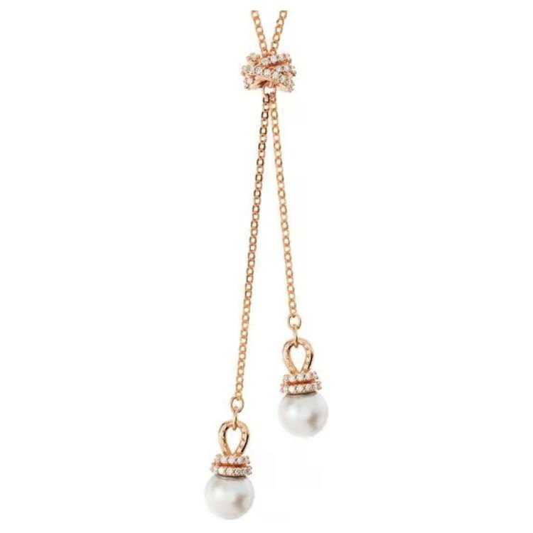Swarovski Originally Pearl Pendant Rose Gold Tone Necklace Women Necklace 5669521