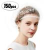 Toucas de Banho Descartáveis Grandes, 150 Peças Plástico Touca de Banho para Mulheres Homens Impermeável Banho, Hotéis, Viagem, Coloração de Cabelo, SPA, Casa