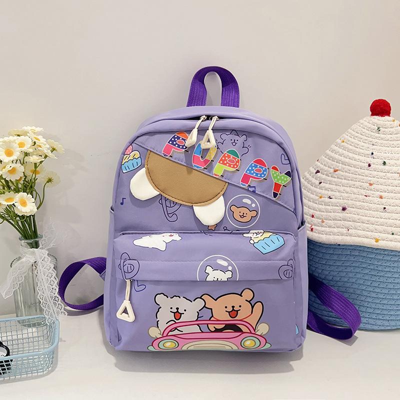 Kindergarten Large-capacity Children's Trend Printing Cartoon Backpack Trendy High-value Cute Travel Lightweight Backpack