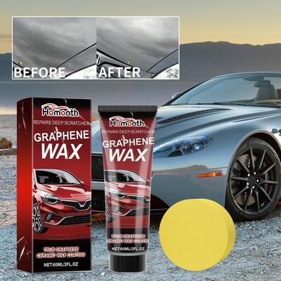 60ml Cera para Reparación de Arañazos de Coche Reparación de Pintura de Coche Arañazo Profundo Arañazo Cera de Grafeno Renovación Cera para Coche