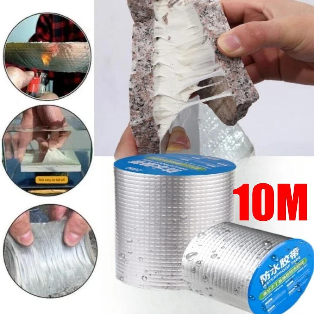 10M Anti Leakage Waterproof Tape Roof Leakproof High Temperature Resistance Pipes Wall Leak Sticker Super Adhesive Duct Fix Tape