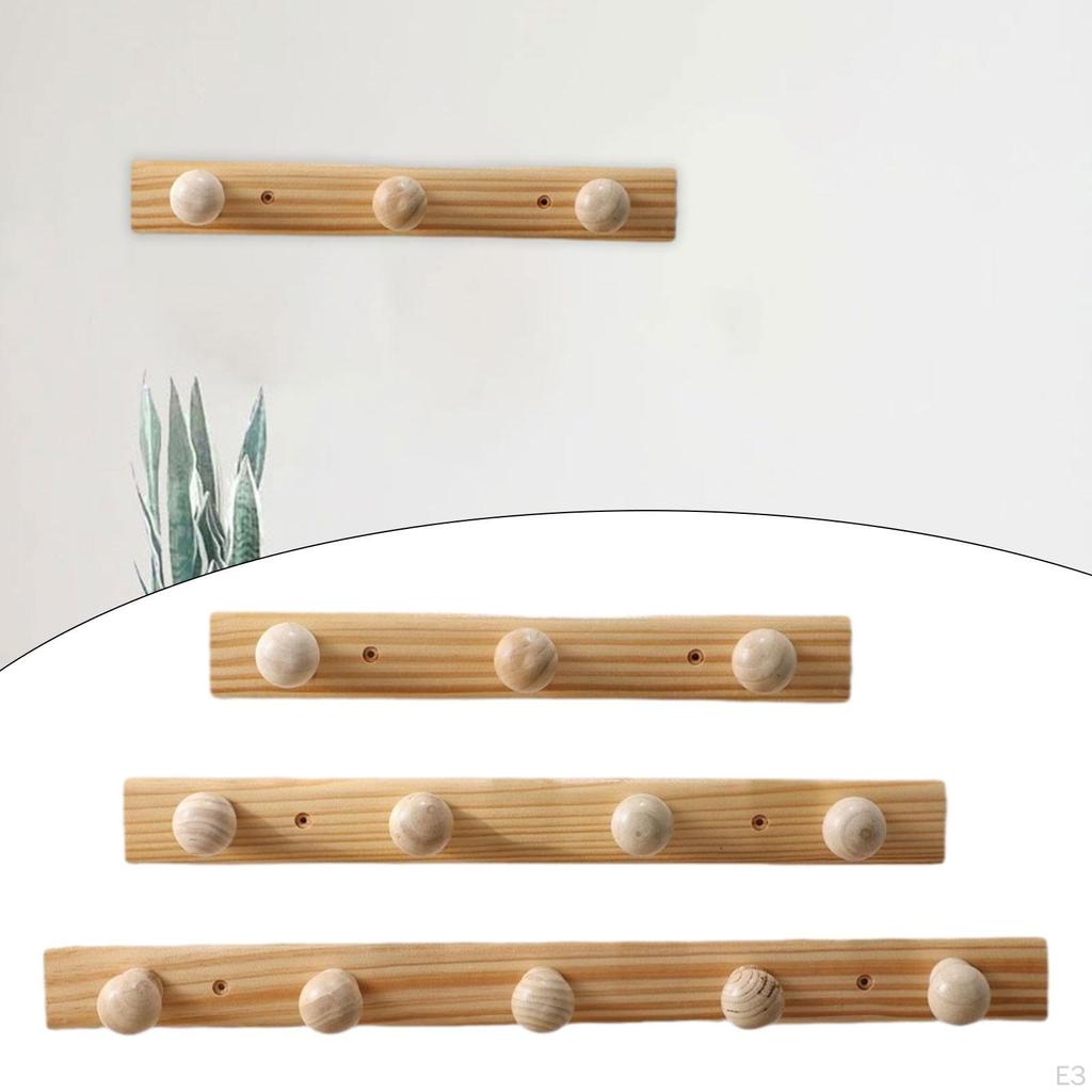 Premium Wood Coat Hooks for Hanging Garments And Accessories