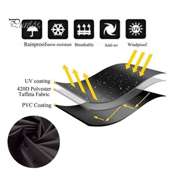 Weather-resistant Chair Cover Dustproof Waterproof Rainproof Prevent Sunlight Stackable Outdoor Furniture Protection Patio Sleeve Protector UV