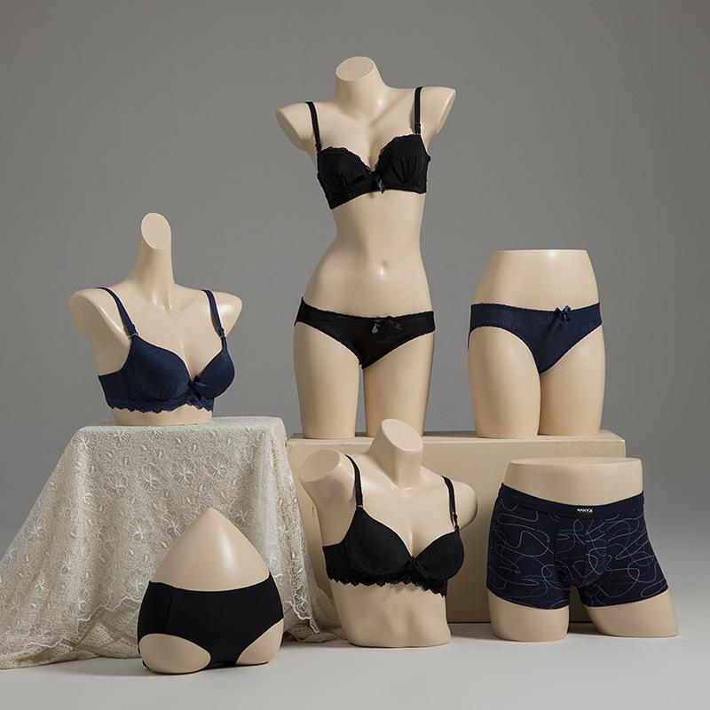 Unisex Half-Body Plastic Mannequin for Underwear Display