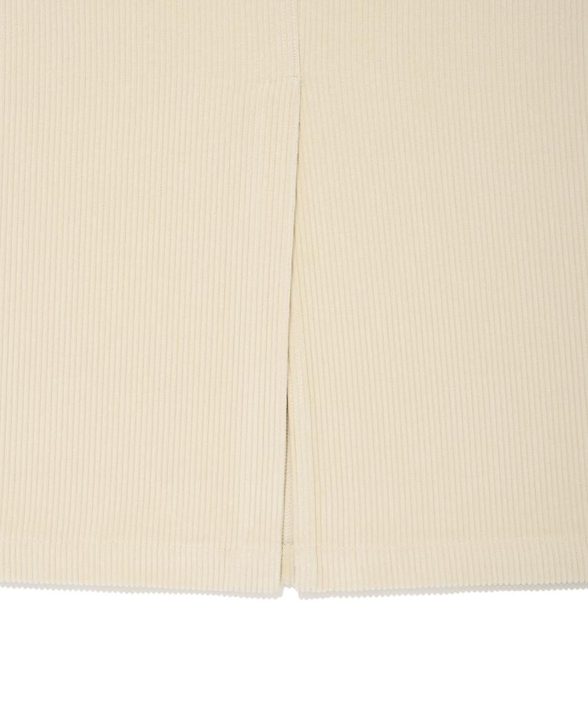 WACKY WILLY [25Fw] Women'S Corduroy Long Skirt Cream
