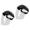 Welding Face Mask Adjustable PVC Protector Full Face Hood Anti Shock Dustproof Helmet for Welding Worksite