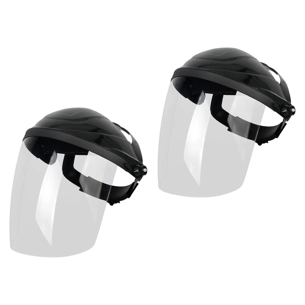 Welding Face Mask Adjustable PVC Protector Full Face Hood Anti Shock Dustproof Helmet for Welding Worksite