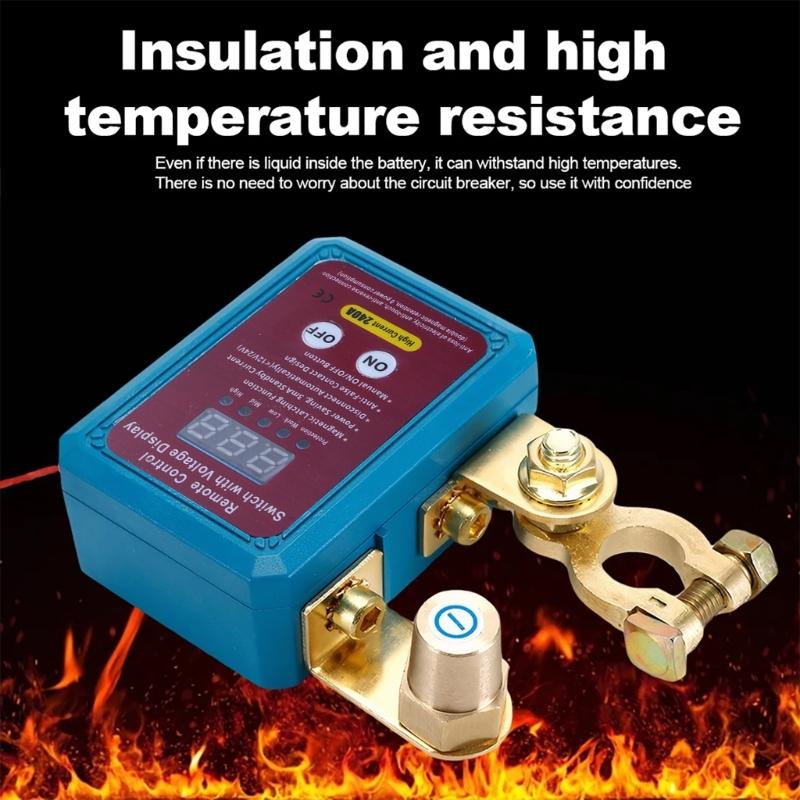 12V 240A Automatic Kill Switch Battery Disconnect Switch Battery Remote Control Switch Leakage Protections