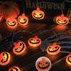 Halloween LED String Lights: Pumpkin, Bat, Devil, & Colorful Prints for Festive Decor