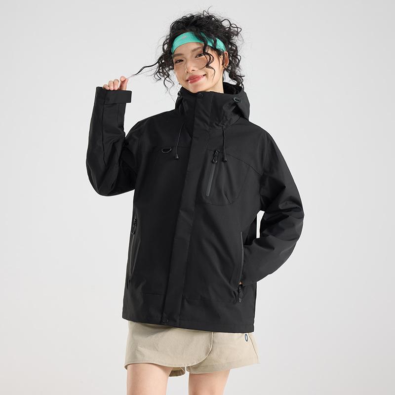 Outdoor three-in-one jacket two-piece set men's and women's mountain windproof and waterproof travel into Tibet mountaineering jacket